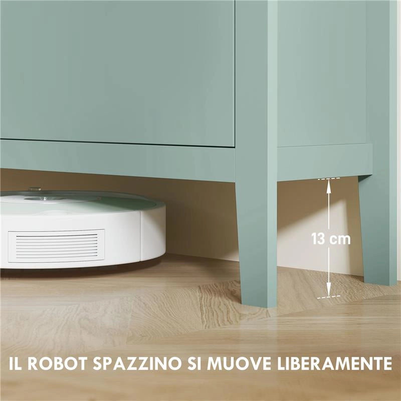 SCARPIERA SLIM 4 CASSETTI PER 20 PAIA DI SCARPE TAGLIA EU44 E RIPIANI REGOLABILI, 105X24X95.5CM, VERDE