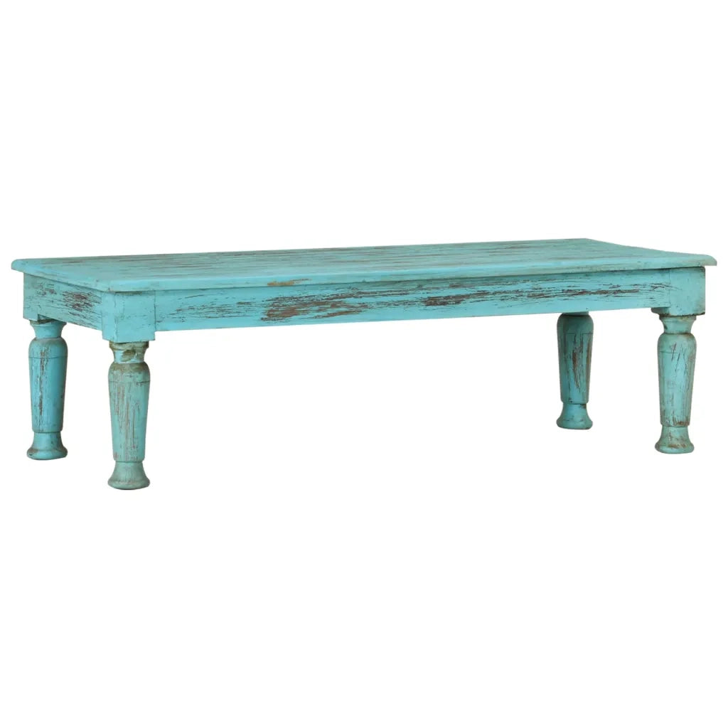 Tavolino da Salotto-Tavolino da soggiorno-Tavolo 110x50x34 cm in Legno Massello di Recupero