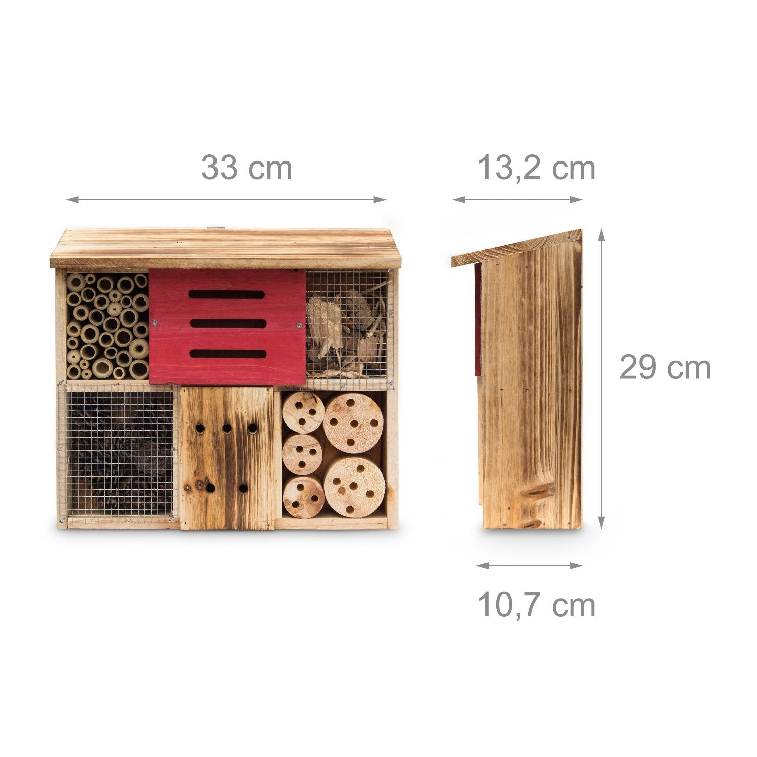 Hotel per insetti materiali naturali farfalle api coccinelle 29 cm 2013006