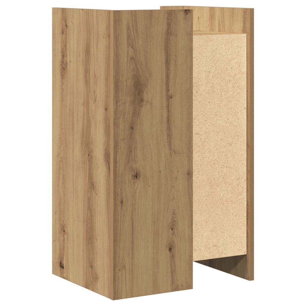 Credenza Rovere Artigianale 45x35x75 cm Legno Ingegnerizzato