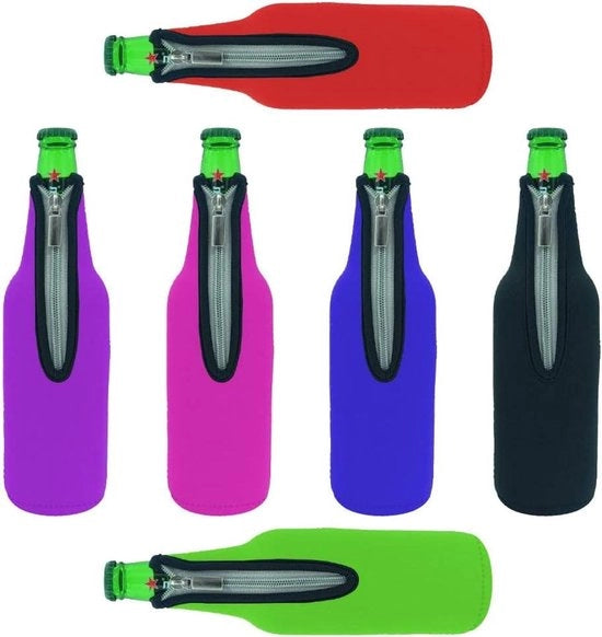 4 set di termosigillanti in neoprene per bottiglie 520 ml con chiusura a raccordo - mantiene le tue bevande più fresche per più tempo (6 colori)