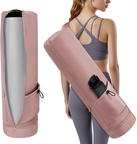 Borsa sportiva per donne - Impermeabile - Tasca per bottiglie - Tasca per oggetti bagnati - Fissaggio con cinturino regolabile - Dimensioni 75 x 19 cm