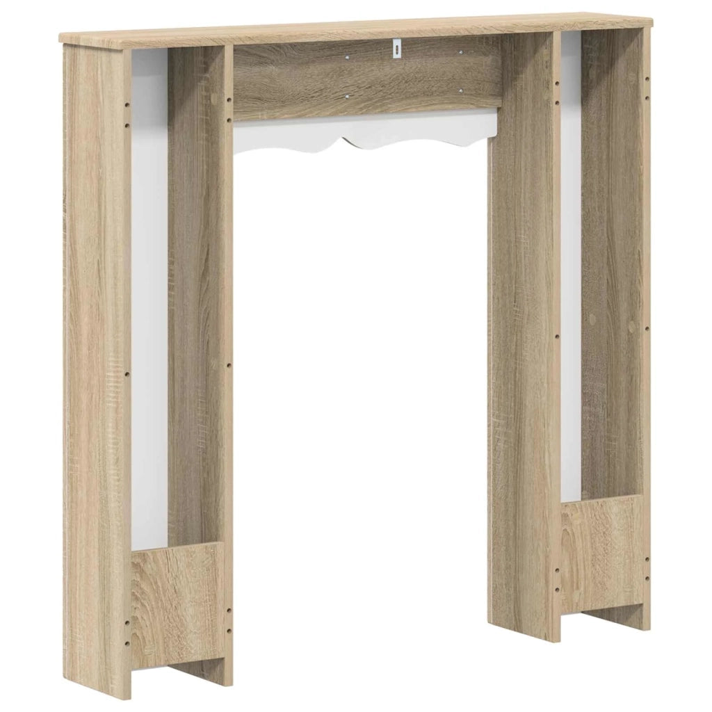 Cornice per camino Rovere Sonoma 102 x 20 x 102 cm 8006635
