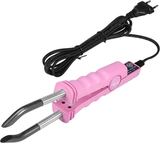 Macchina per Connettere Estensioni Capillari in Salone di Bellezza - Strumento per Estensioni Capillari in Nero (Rosa).