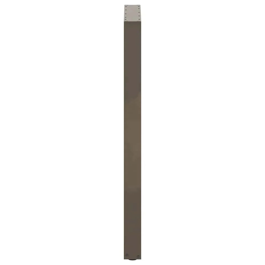 Set di 2 gambe per tavolo da bar a forma di U 60 x 110 cm robuste e moderne con piedini livellatori finitura acciaio naturale 02_0057491