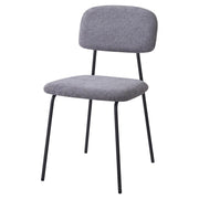 Set di 4 Sedie Brenda 45x44x81,5cm In Tessuto Grigio