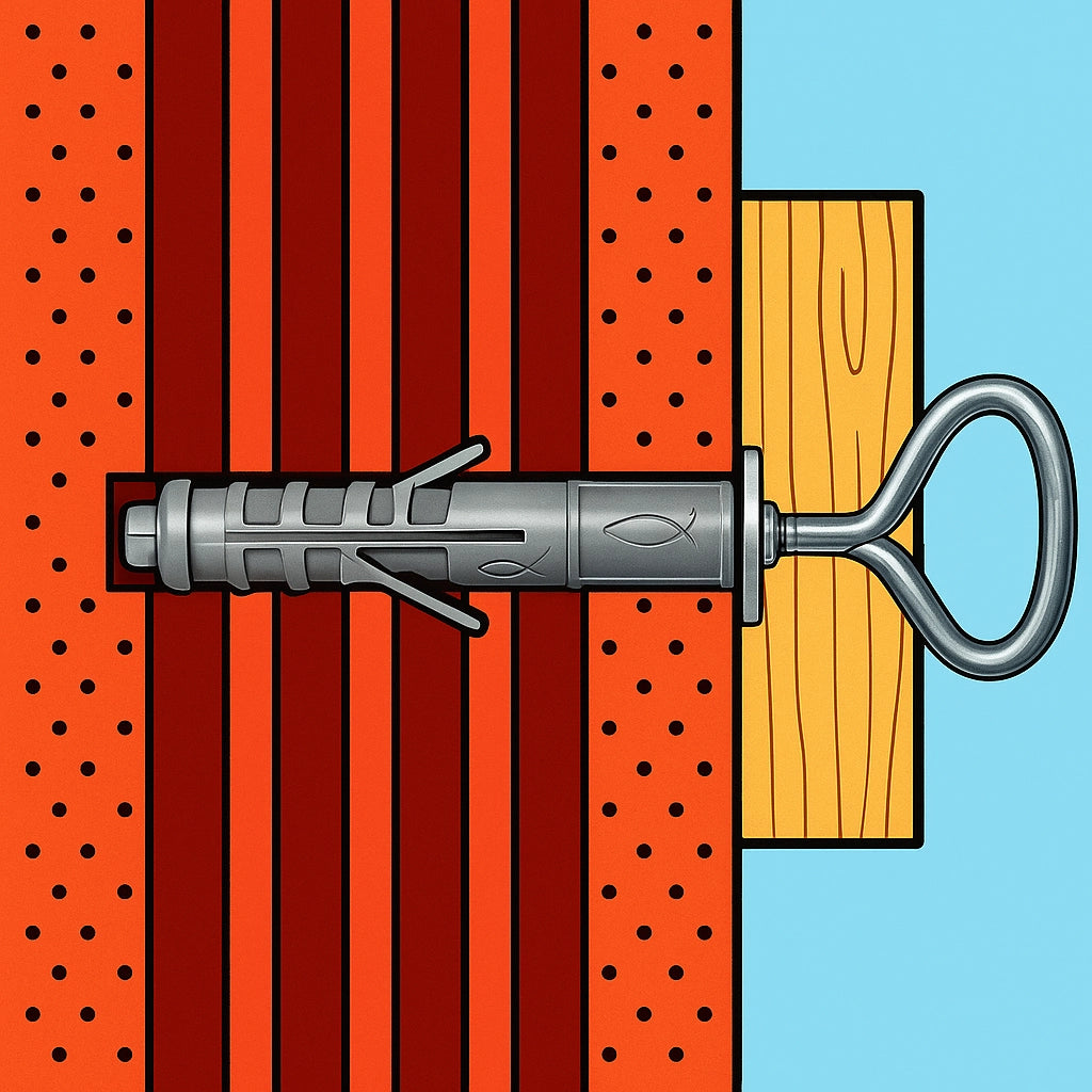 Tassello sb 12/l3 occhiolo chiuso fissaggio universale espansione Ø12 mm 50 pezzi