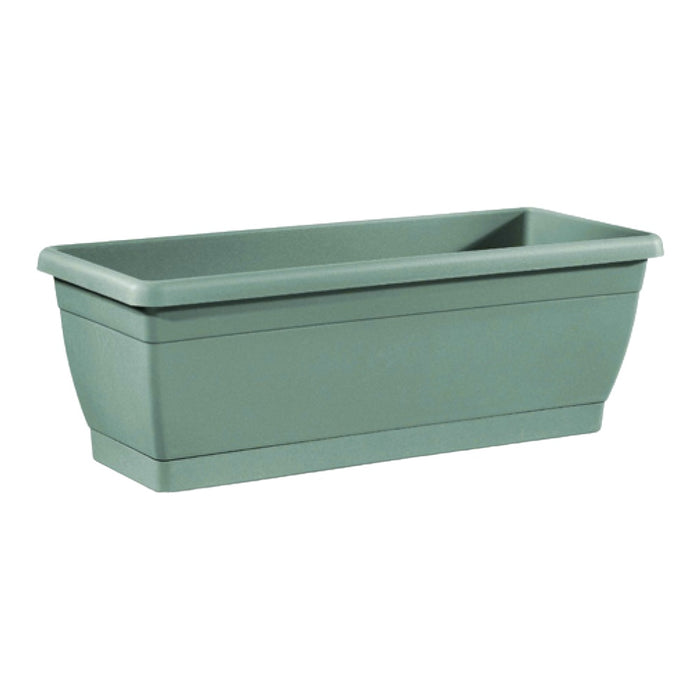 VASO fioriera CASSETTA da BALCONE Roxanne con sottovaso 60cm Veca VARI COLORI Color: TERRA LAGUNA