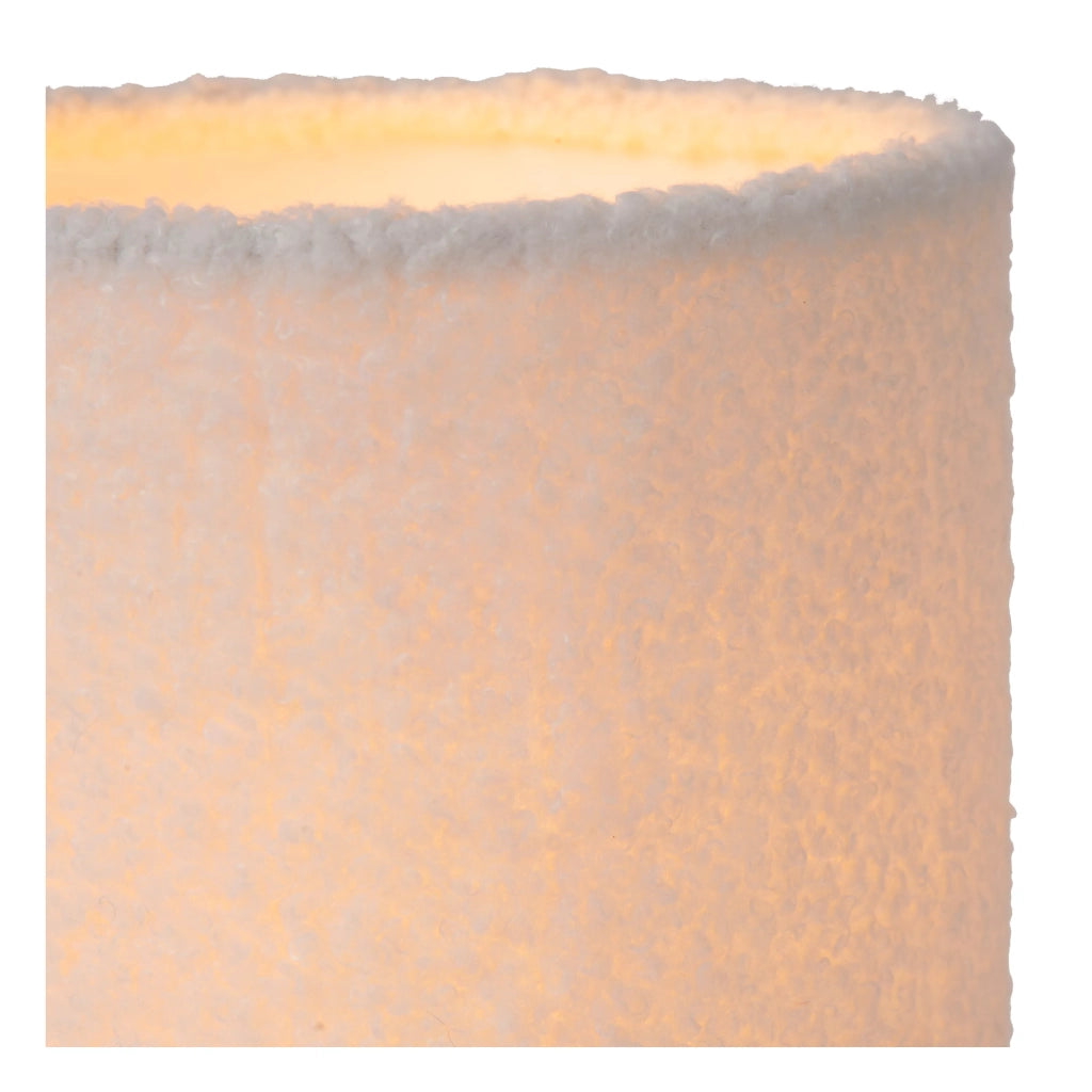 Lampada da tavolo crema paralume cotone E14 Lucide