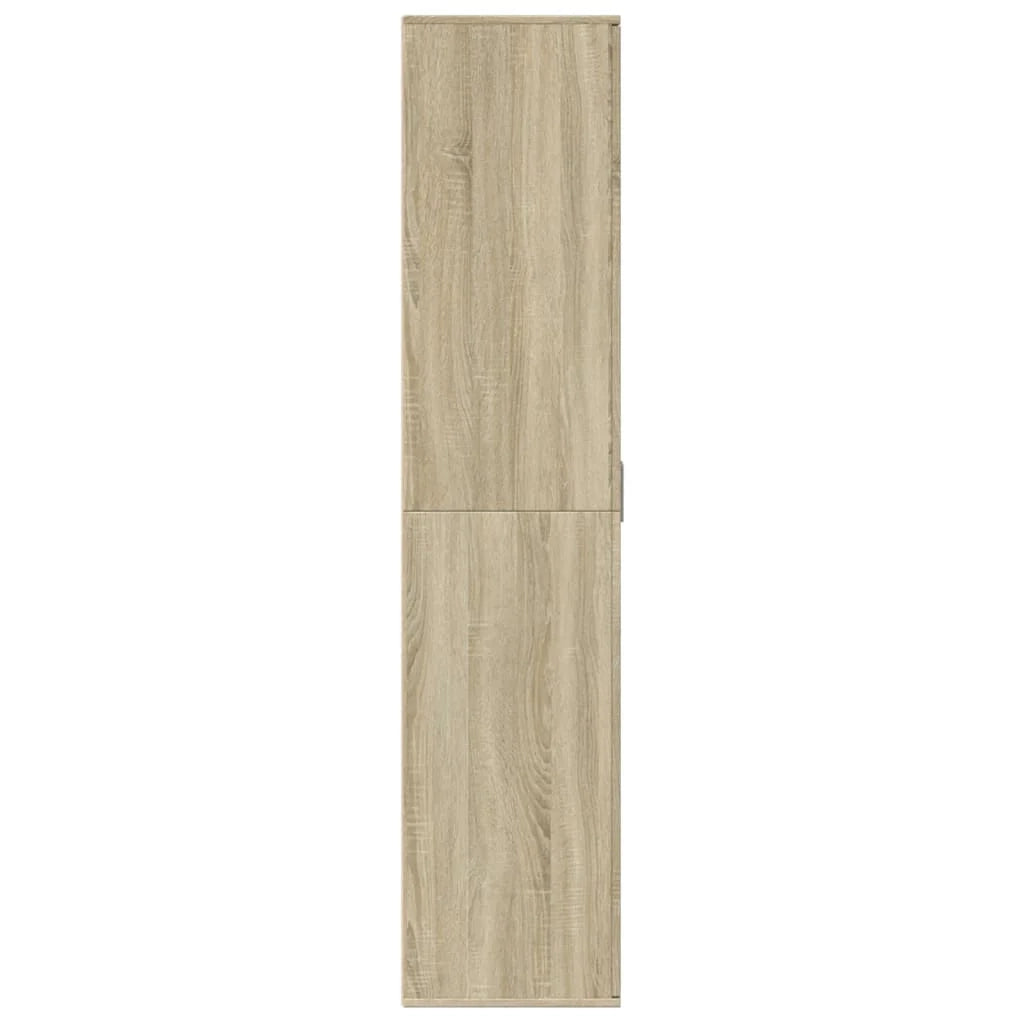 Scarpiera mobiletto portascarpe mobile per ingresso/corridoio/soggiorno legno Sonoma 80 x 39 x 178 cm marrone legno ingegnerizzato 02_0021737