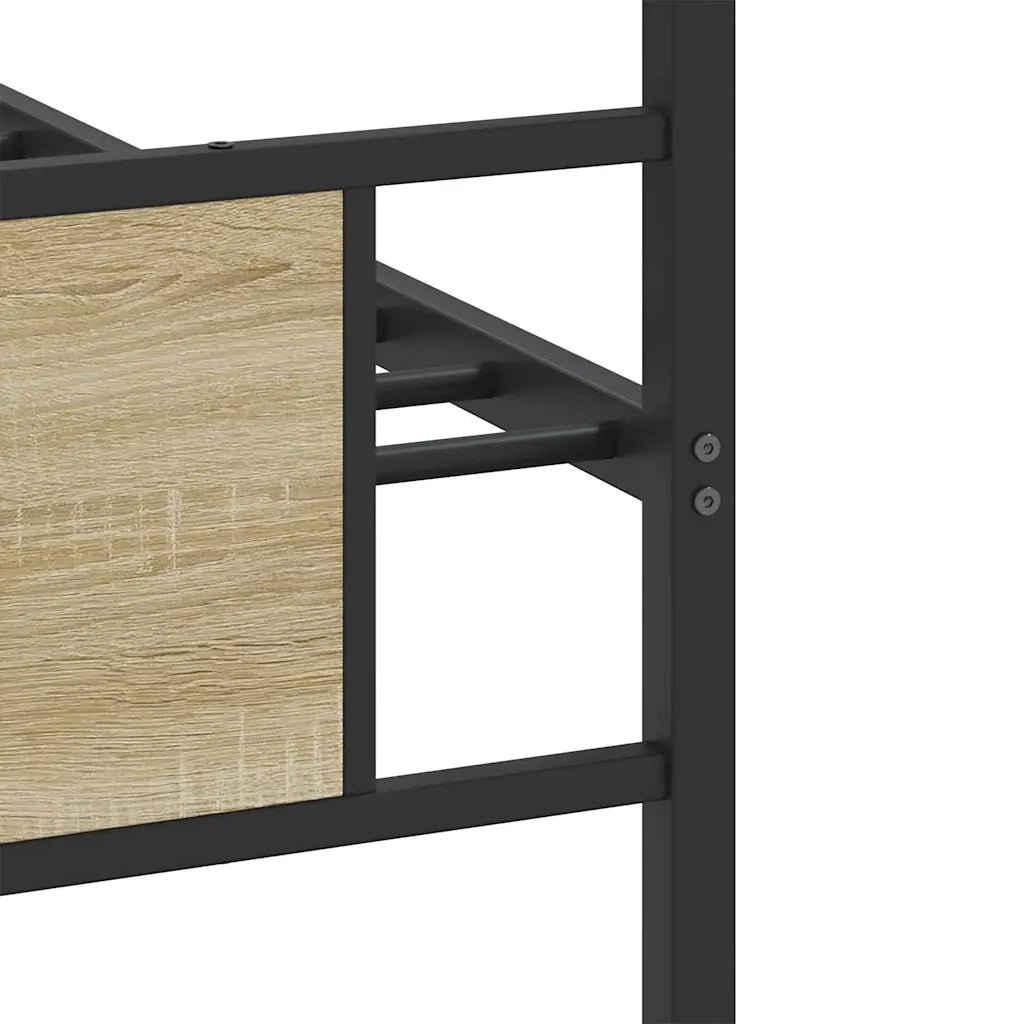 vidaXL Giroletto senza Materasso Rovere Sonoma 75x190 cm in Truciolato