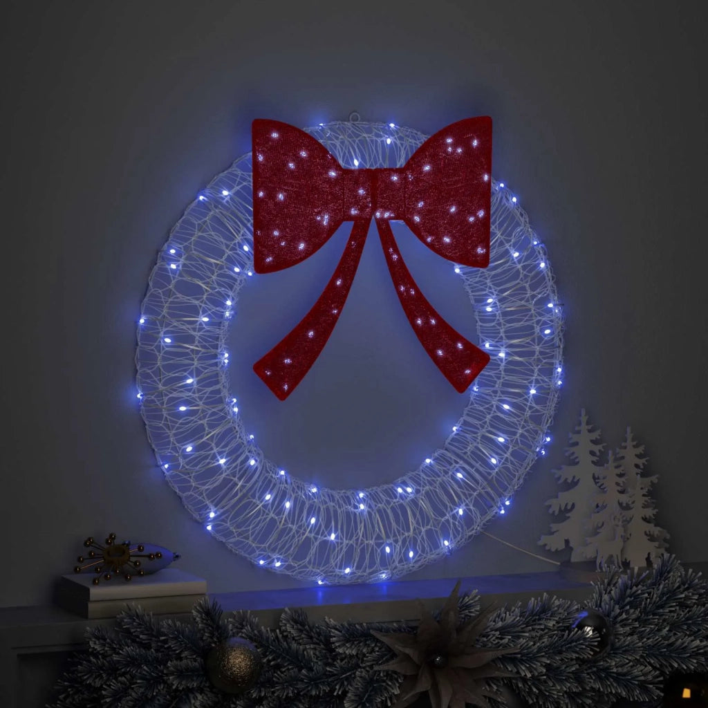 Corona con 60 LED Blu 76 x 76 x 8,5 cm Acrilico