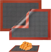 Tavoli di cottura in silicone, 40 x 30 cm, 2 pezzi per confezione, rivestimento antitrasferimento, riutilizzabile.