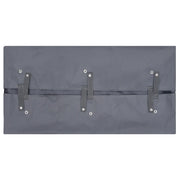 Telo per Carrello da Giardino Grigio Scuro 81x41x40 cm Tessuto 92586