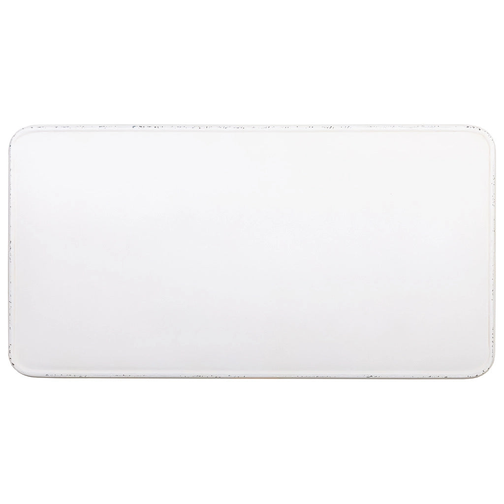 Mobile da ingresso in metallo invecchiato bianco 100x52x76