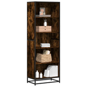 Libreria-Scaffale per Libri-Mobile di Stoccaggio Rovere Fumo 60x35x170,5 cm in Truciolato