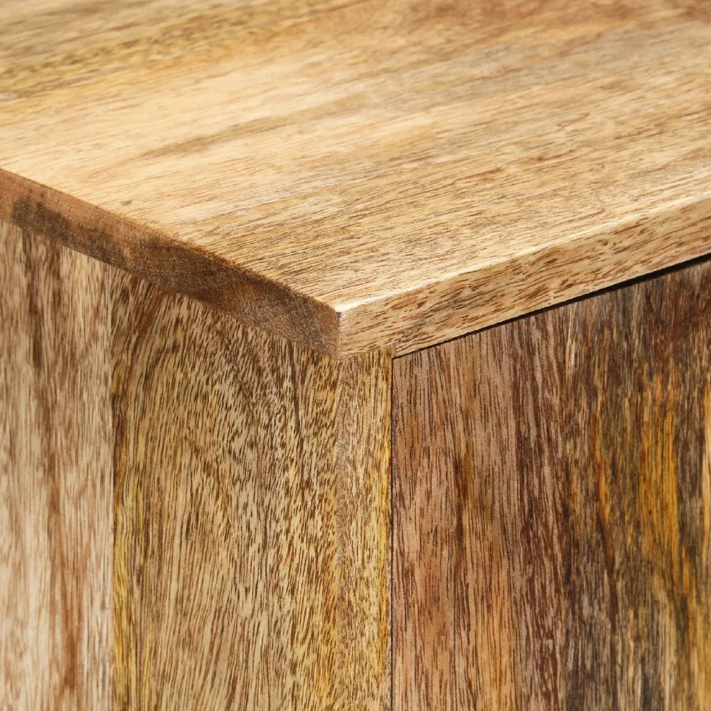 Credenza 80x30x95 cm in Legno Grezzo Massello di Mango 351713
