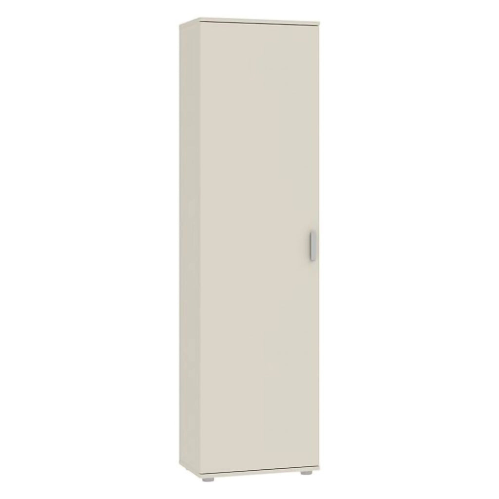 Lerosota, Armadio Multiuso 1 Anta 5 Ripiani, 50x185h cm Beige Cashmere