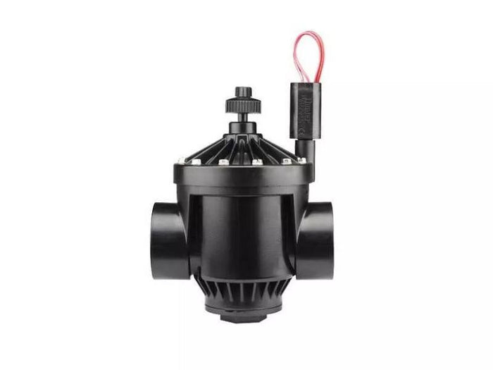 Elettrovalvola da 1 1/2" (40 mm) in linea/angolo con regolatore di flusso, femmina x femmina