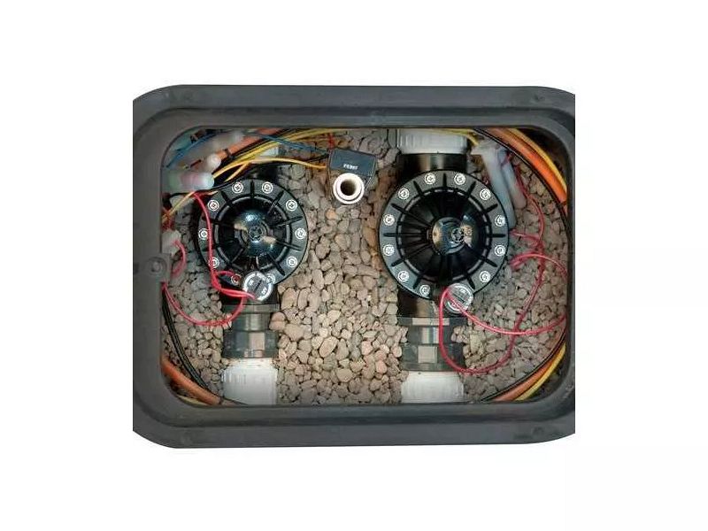 Elettrovalvola da 1 1/2" (40 mm) in linea/angolo con regolatore di flusso, femmina x femmina