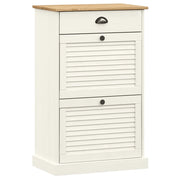 Scarpiera | Mobile per scarpe VIGO 60x35x96 cm in Legno Massello di Pino Bianco