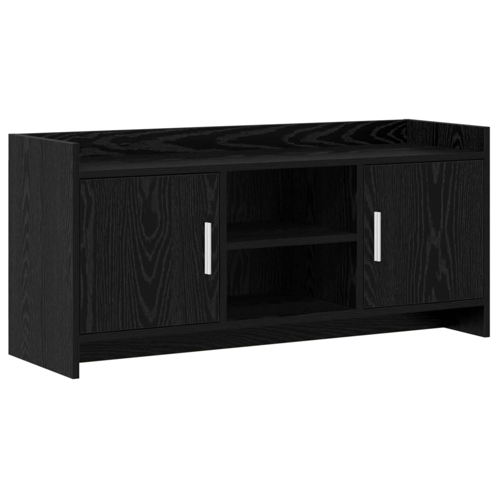 Mobile TV 102 x 33 x 47 cm Rovere Nero Legno ingegnerizzato 8011164