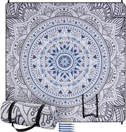 Tela da picnic impermeabile XXL - stampa mandala - 200x200 cm - poliestere