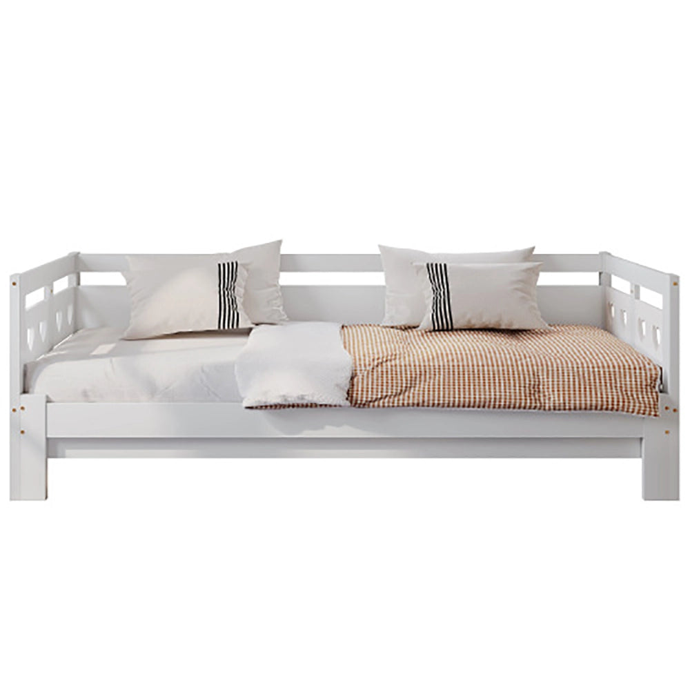 Letto a scomparsa per adulti - Xylo - 90x190cm - Pino massiccio - Bianco