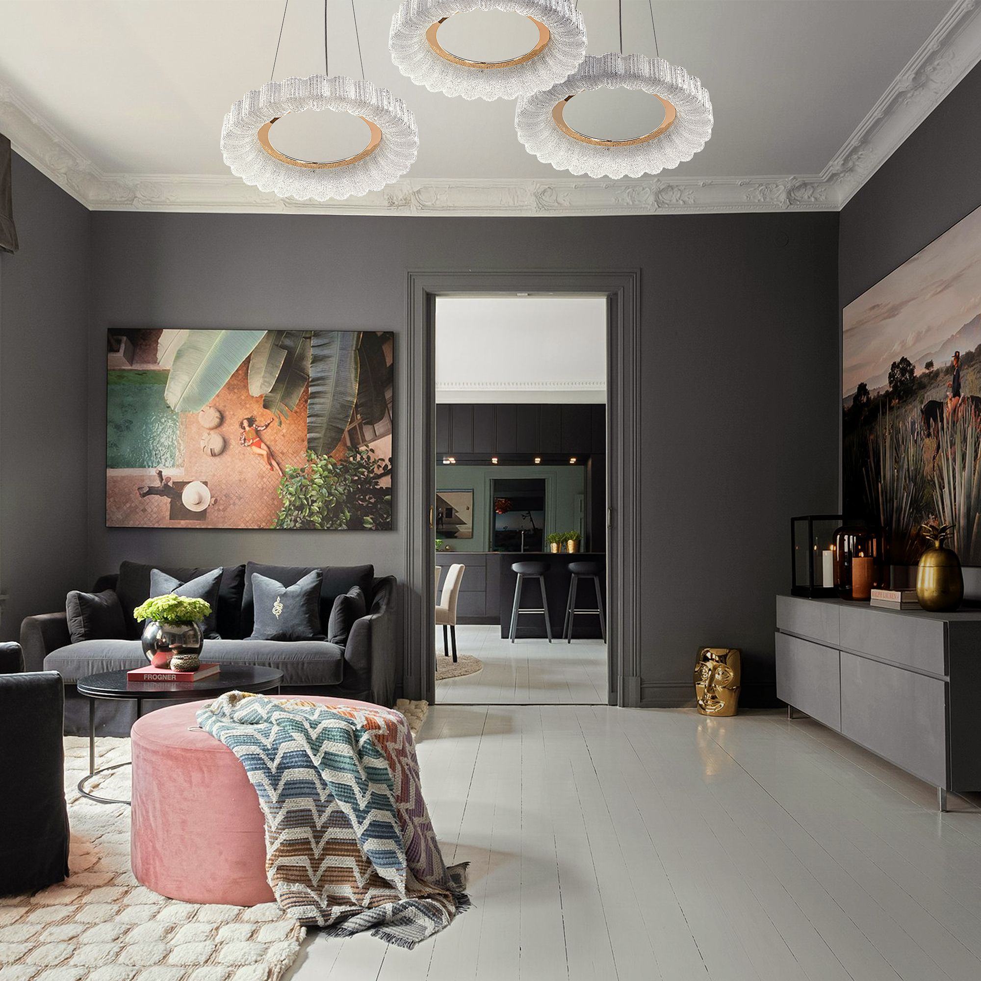 Lampada Led Ms018-cp Rose Gold 40cm