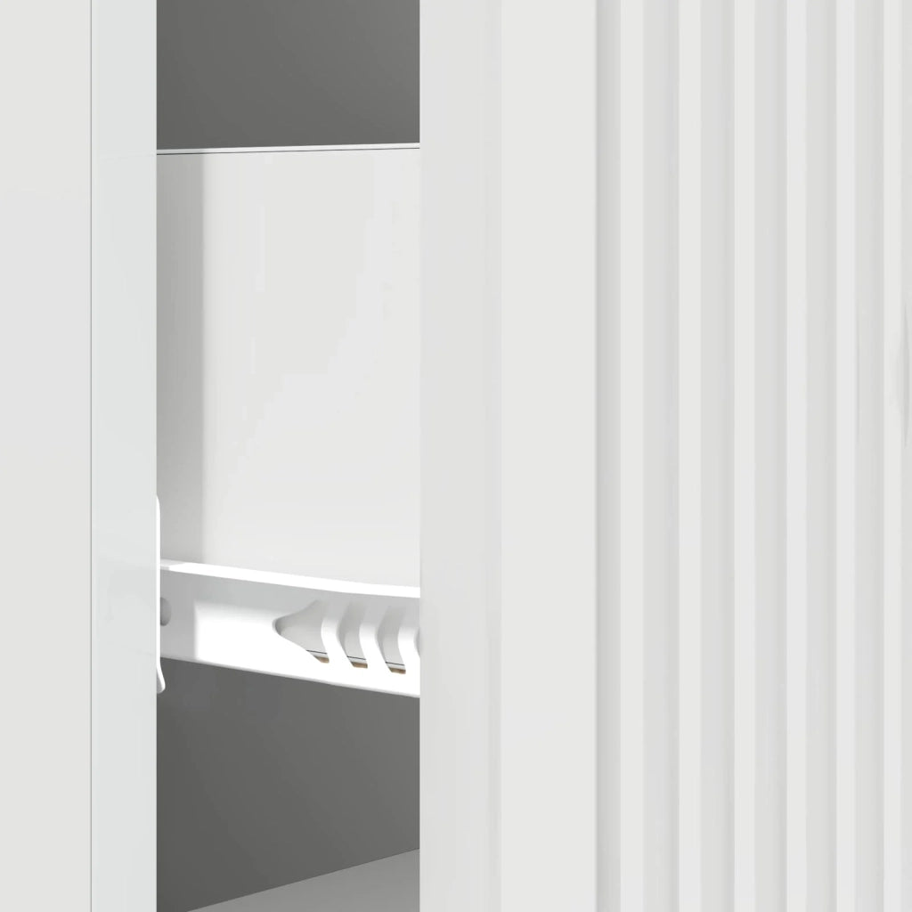 Mobile con Cassetti Bianco Lucido 33 x 34,5 x 90 cm 893929