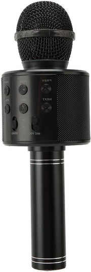 Microfono Bluetooth 4-in-1 con Connessione a Doppia Direzione, Funzione Karaoke e Effetto di Riepilogo del Suono Reverb per Feste di KTV in Casa (Nero)