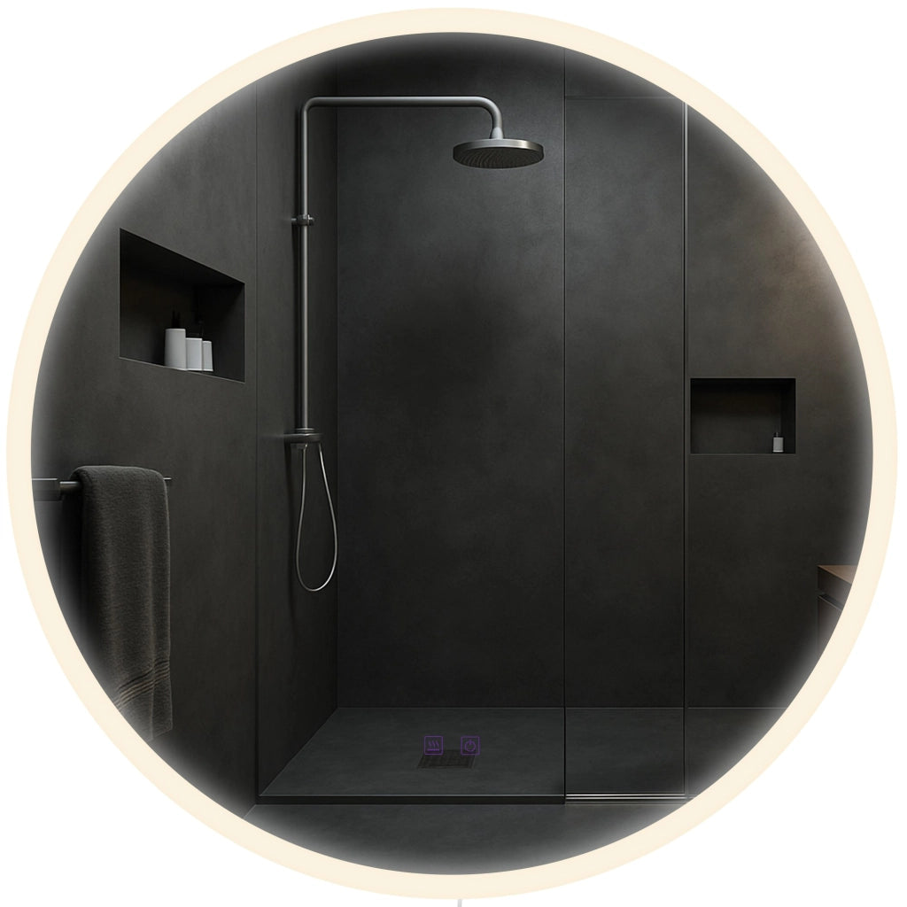Specchio da bagno Laconia 80 con Bluetooth