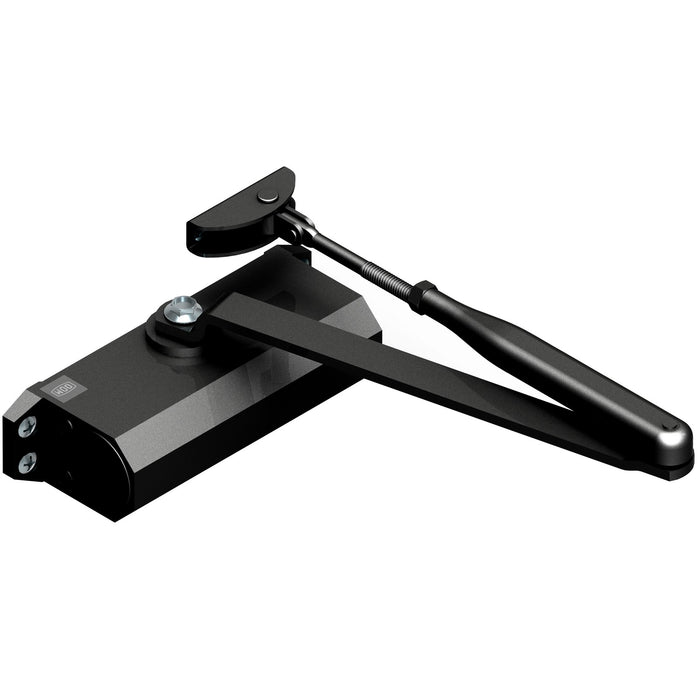 chiudiporta dom compact 1000 nero con arresto cod:ferx.5547