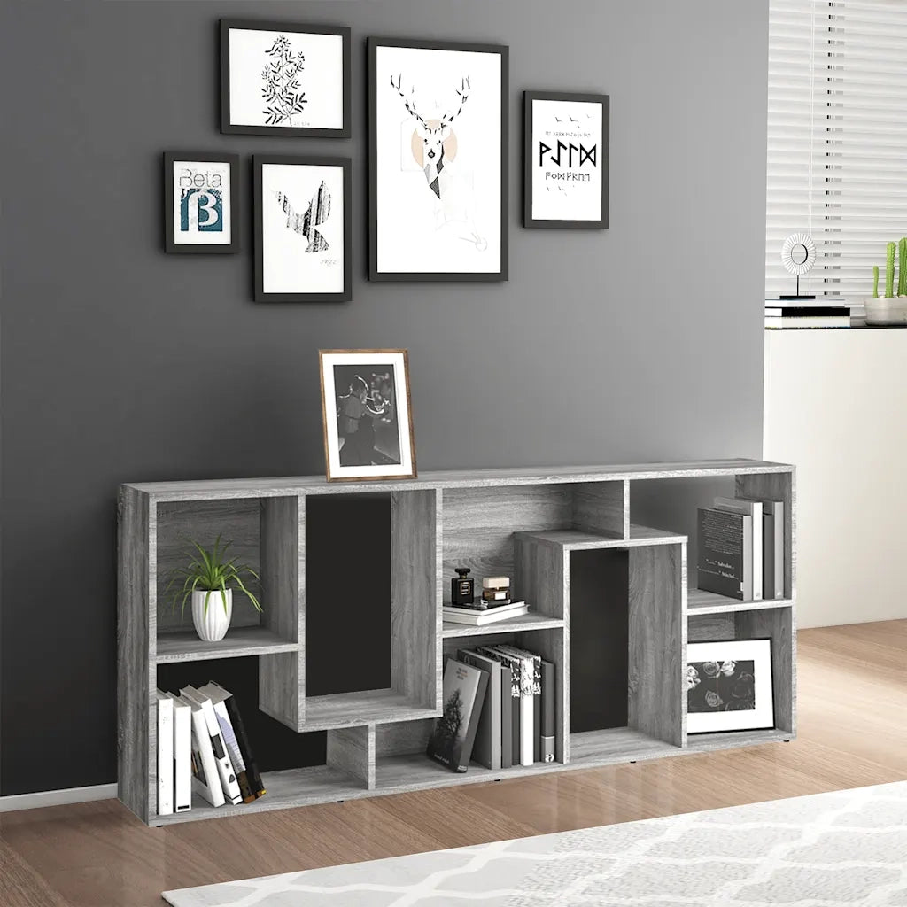 Libreria Grigio Sonoma 67x24x161 cm in Legno Ingegnerizzato 815502