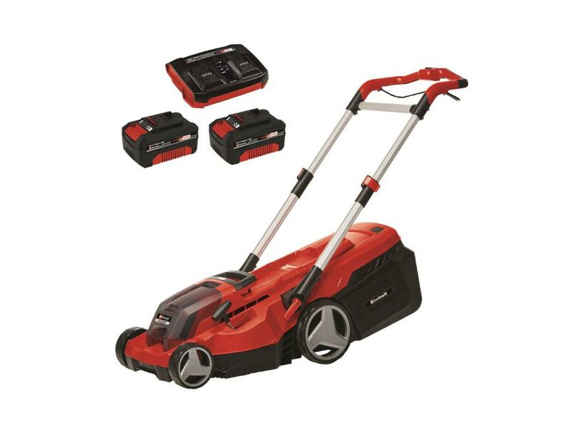 Rasaerba a batteria Einhell Rasarro 36/42 taglio Mulching con 2 batterie 5.2Ah