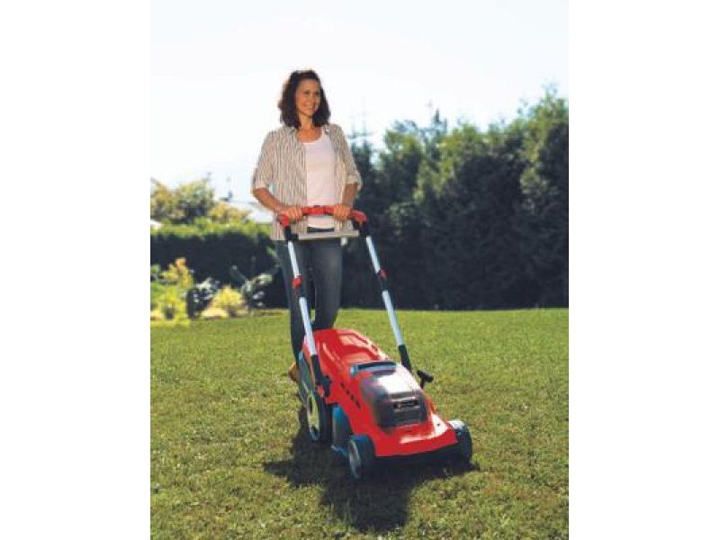 Rasaerba a batteria Einhell Rasarro 36/42 taglio Mulching con 2 batterie 5.2Ah