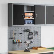 Set di armadi per attrezzi con lo scaffale 3 pcs Nero 3321404