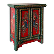 Mobile da ingresso in legno rosso 48x31x60cm