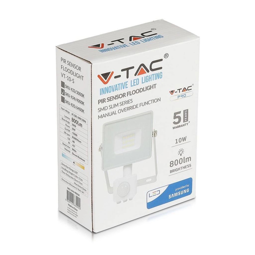 Funzionamento del sensore a LED da 10 W Funzione di taglio del chip Samsung Codice bianco 3000K
