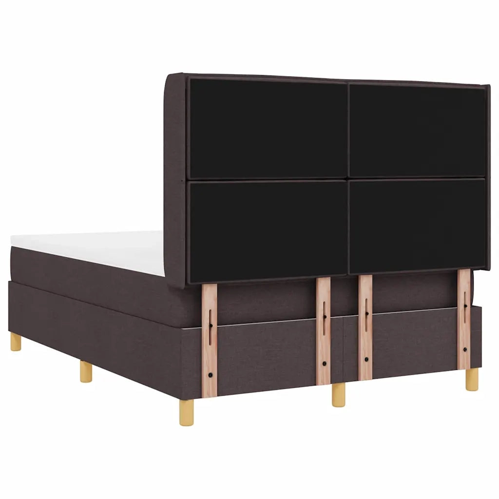 Letto a molle con materasso Marrone 160 x 200 cm Tessuto 3343640