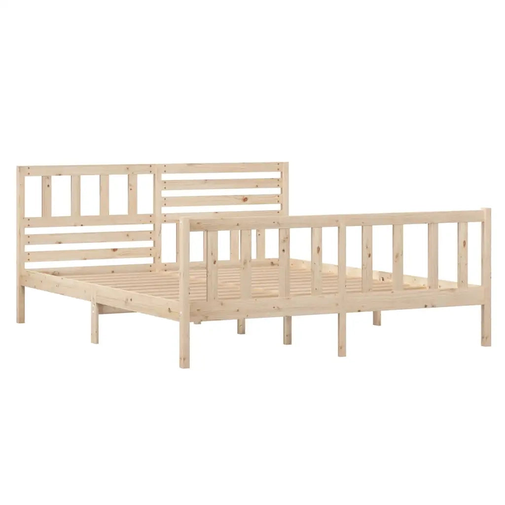 Giroletto-Struttura Letto in Legno Massello 140x190 cm 241999