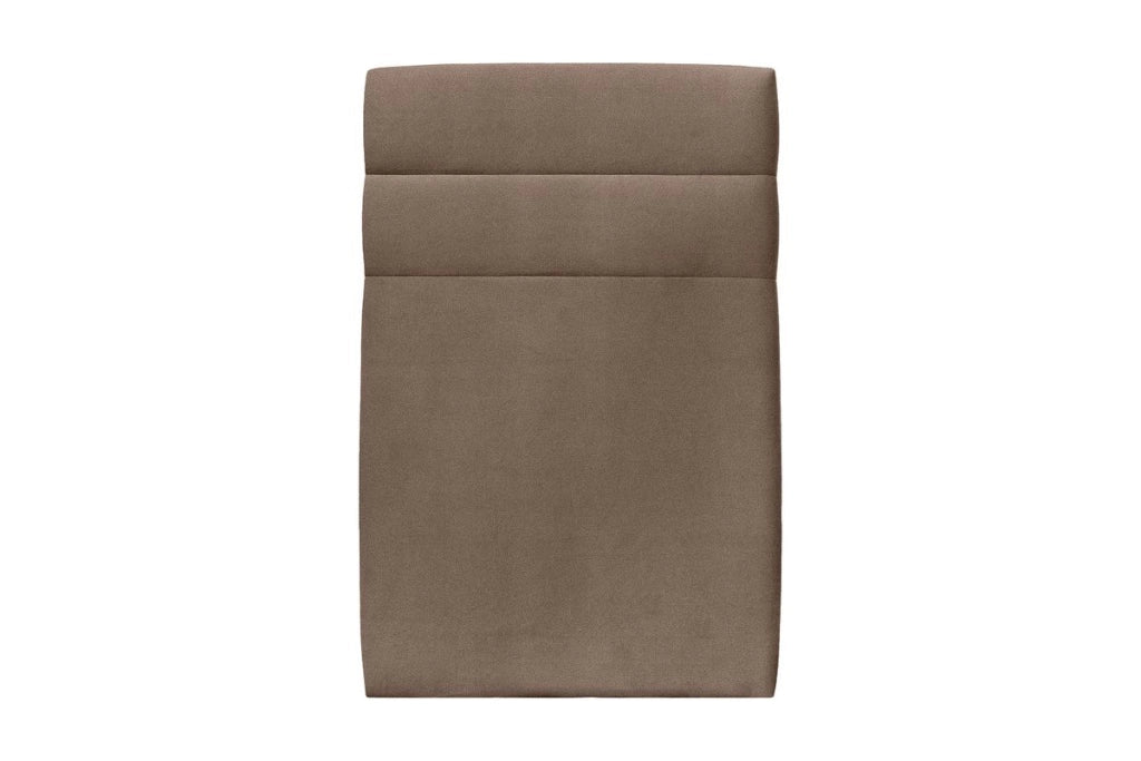 Letto 90x190 cm con testiera in linea - Tessuto velluto