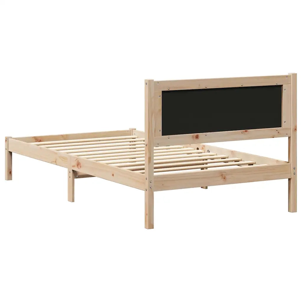 Letto con Testiera Rivestita Grigio scuro 100 x 200 cm 878280