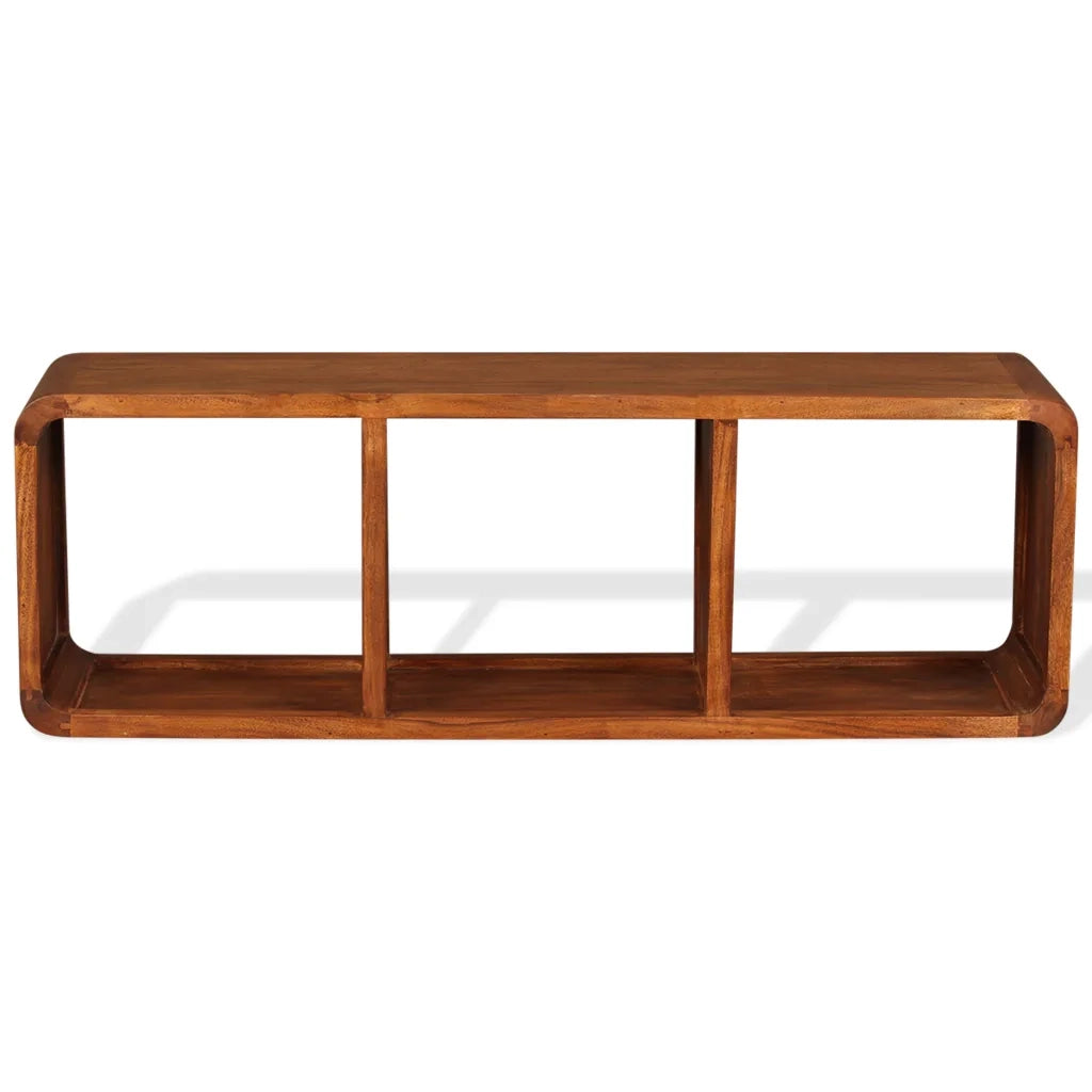 Mobile TV in Legno Massello con Finitura Ambra 120x30x40 cm 244680