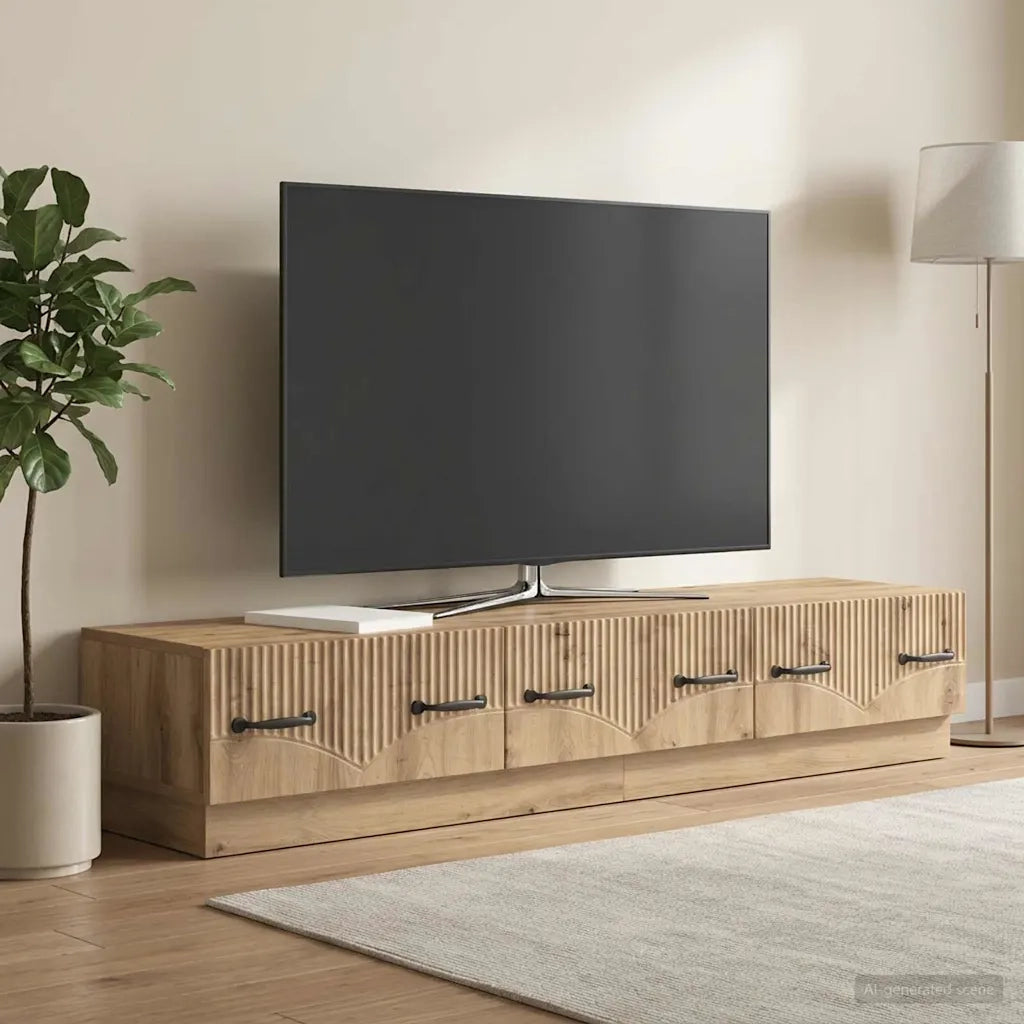 Mobile TV con cassetto Rovere Artigianale 147 x 34,5 x 27 cm 895404