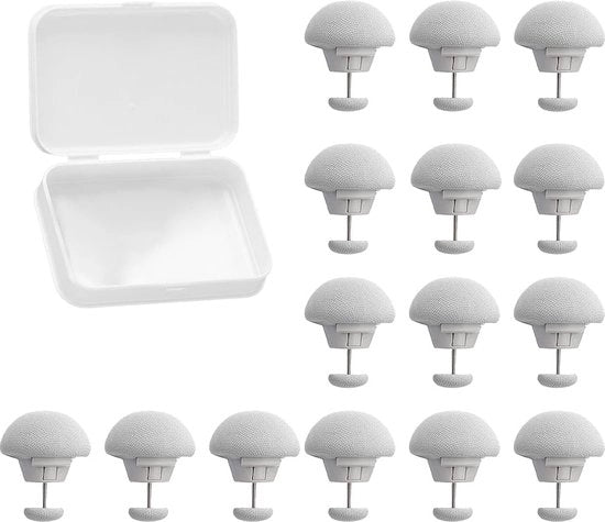 Set di 16 Accessori Antiscivolo per Tende da Letto con Scatola di Ripostiglio