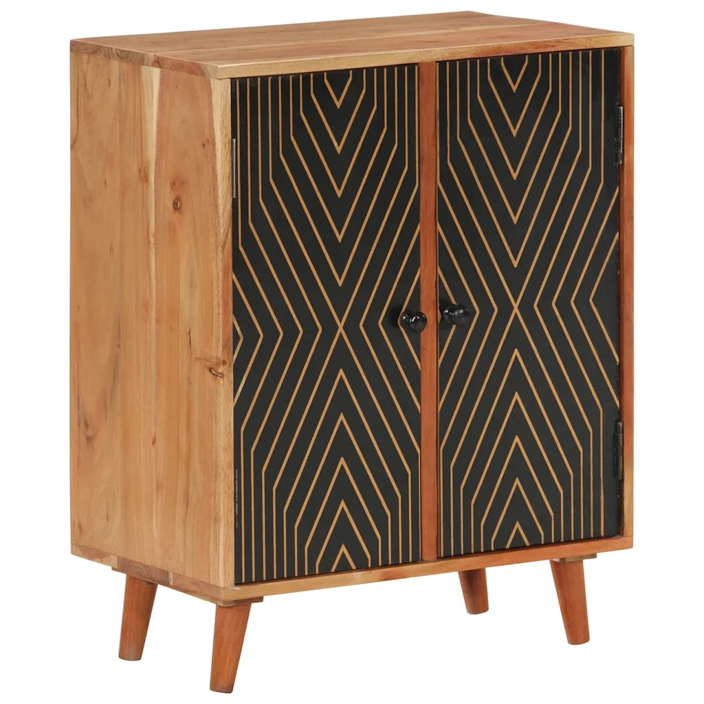 Credenza 60x35x74 cm in Legno Massello di Acacia