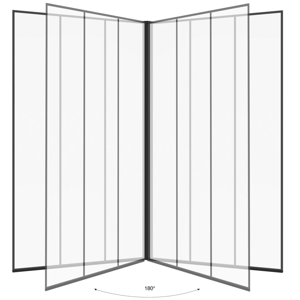IDMarket - Mampara de baño de 1 hoja 70x120 cm con efecto de cristal serigrafiado y perfil de aluminio negro