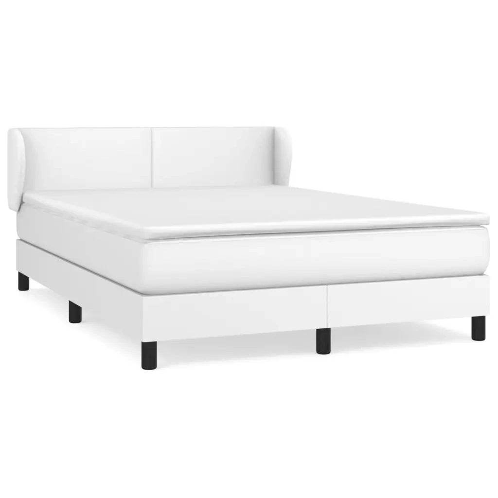 Giroletto a Molle con Materasso Bianco 140x190 cm in Similpellecod mxl 122017