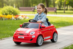 Macchina Elettrica per Bambini Licenza Ufficiale Fiat 500 Small 10,8V 3,1Ah Rosso